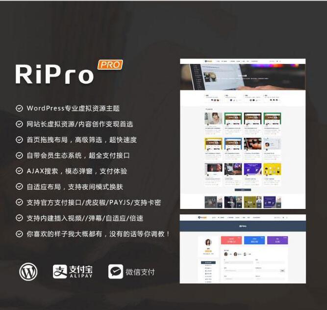 图片[1]-最新WP+RiPro主题PJ版 功能强大-32IU