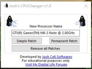 电脑CPU名称修改装逼工具-32IU