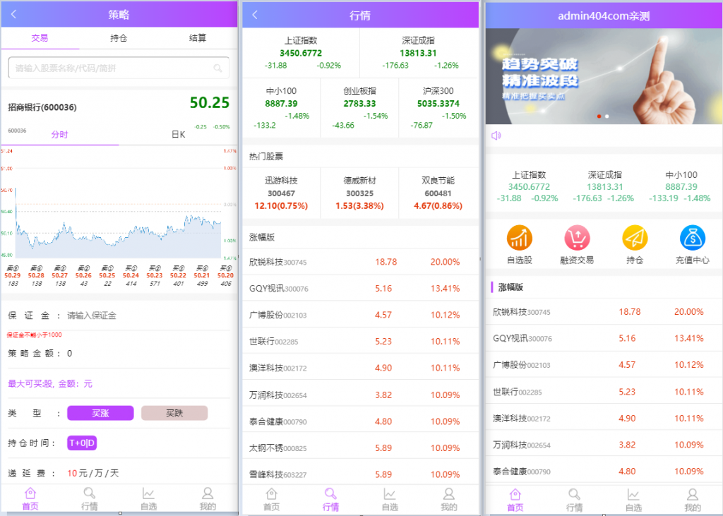 2021最新单手机版双融/金融系统 带静态推广官网-32IU