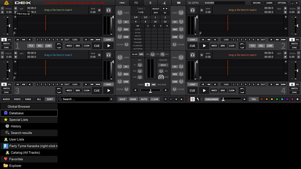 PCDJ DEX(DJ混音软件)v3.11.0.2 中文版下载-32IU