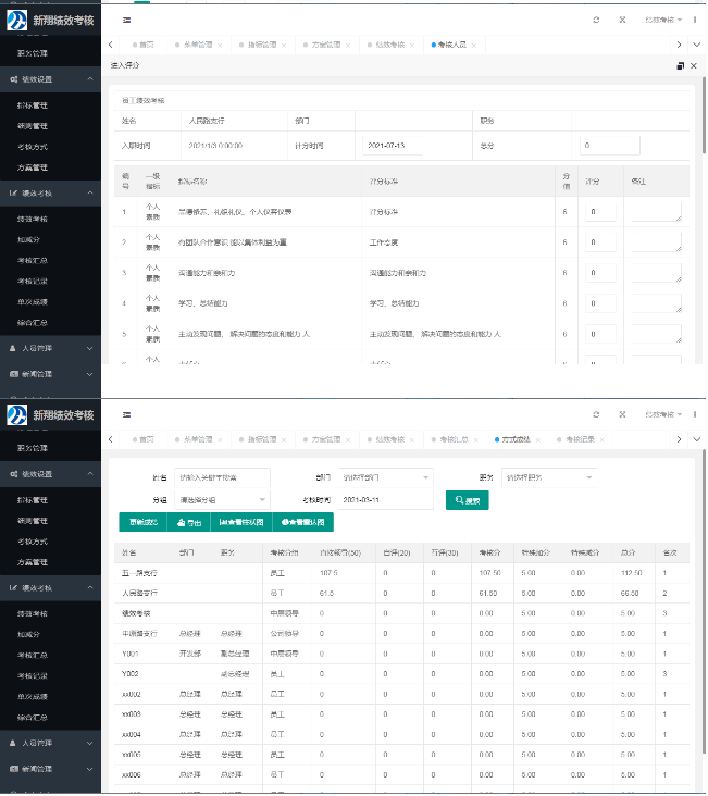 新翔绩效考核系统 v2021-32IU