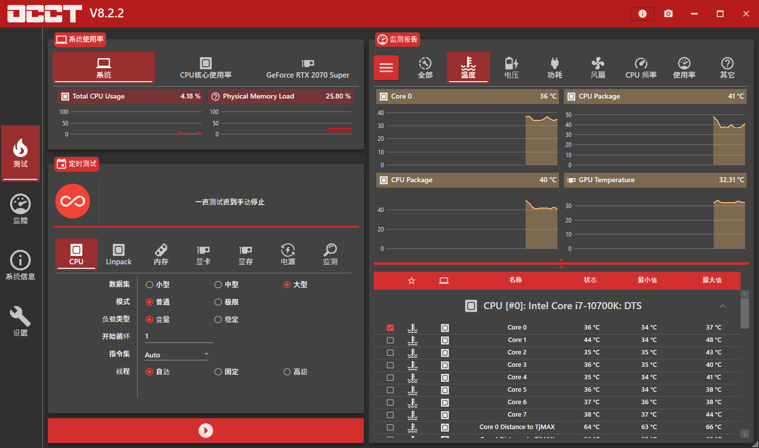 电源检测工具OCCT v10.1.6绿色版-32IU